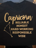 ♑ Capricorn Energy Shirt – Built Different